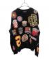 DSQUARED2（ディースクエアード）の古着「20AW COLLEGE PATCH CREWNECK SWEATSHIRT スウェットプルオーバー」｜ブラック