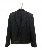 JOHN LAWRENCE SULLIVANジョン ローレンス サリバン）の古着「ZIPPED SPENCER JACKET ジップドスペンサーダブルテーラードジャケット」｜ブラック