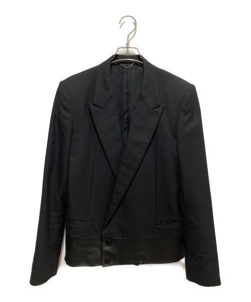 JOHN LAWRENCE SULLIVAN（ジョン ローレンス サリバン）JOHN LAWRENCE SULLIVAN (ジョン ローレンス サリバン) ZIPPED SPENCER JACKET ジップドスペンサーダブルテーラードジャケット ブラック サイズ:40の古着・服飾アイテム