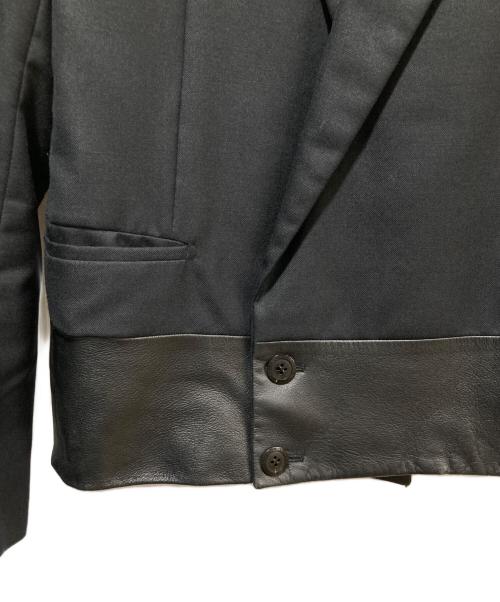 JOHN LAWRENCE SULLIVAN（ジョン ローレンス サリバン）JOHN LAWRENCE SULLIVAN (ジョン ローレンス サリバン) ZIPPED SPENCER JACKET ジップドスペンサーダブルテーラードジャケット ブラック サイズ:40の古着・服飾アイテム