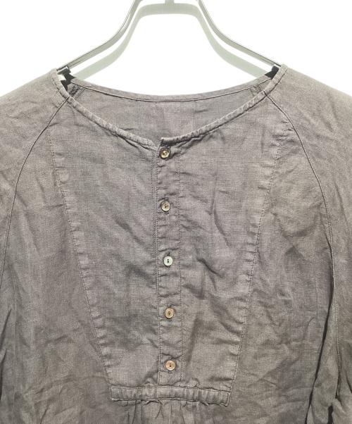 nest Robe（ネストローブ）nest Robe (ネストローブ) リネンラグランシームブザムチュニック ベージュ サイズ:Fの古着・服飾アイテム