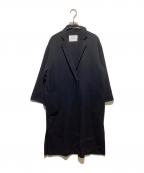 SLOBE IENAスローブ イエナ）の古着「ダブルフェイスウールロングコート」｜ブラック
