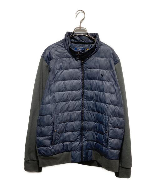 POLO RALPH LAUREN（ポロ・ラルフローレン）POLO RALPH LAUREN (ポロ・ラルフローレン) Hybrid jacket/切替ジャケット ネイビー サイズ:Lの古着・服飾アイテム