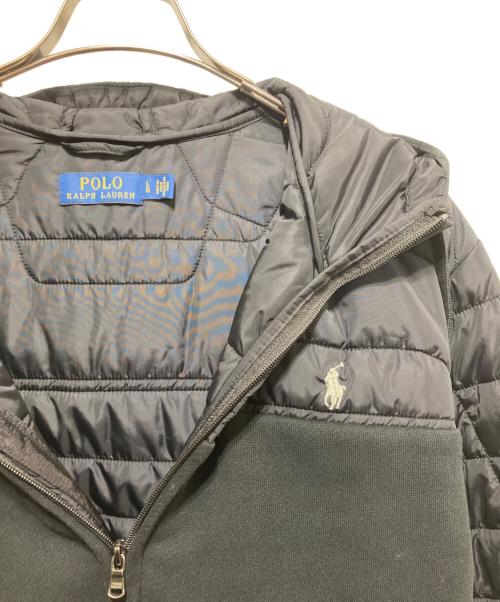 POLO RALPH LAUREN（ポロ・ラルフローレン）POLO RALPH LAUREN (ポロ・ラルフローレン) 切替中綿ジャケット ブラック サイズ:Lの古着・服飾アイテム