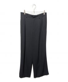 Spick and Span（スピック＆スパン）の古着「シルキードレープ2タックワイドパンツ」｜ブラック