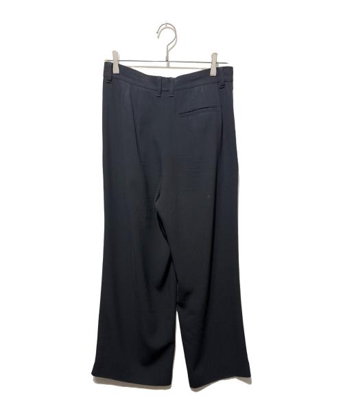 Spick and Span（スピック＆スパン）Spick and Span (スピック＆スパン) シルキードレープ2タックワイドパンツ ブラック サイズ:40の古着・服飾アイテム
