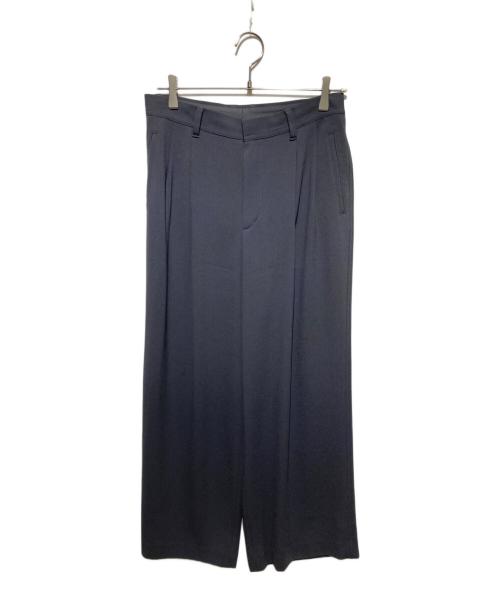 Spick and Span（スピック＆スパン）Spick and Span (スピック＆スパン) シルキードレープ2タックワイドパンツ グレー サイズ:40の古着・服飾アイテム
