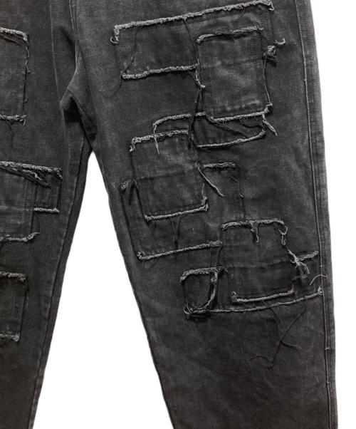 DANKE SCHON（ダンケ シェーン）Danke schon (ダンケ シェーン) PATCHWORK DENIM PANTS ブラック サイズ:Ｍの古着・服飾アイテム