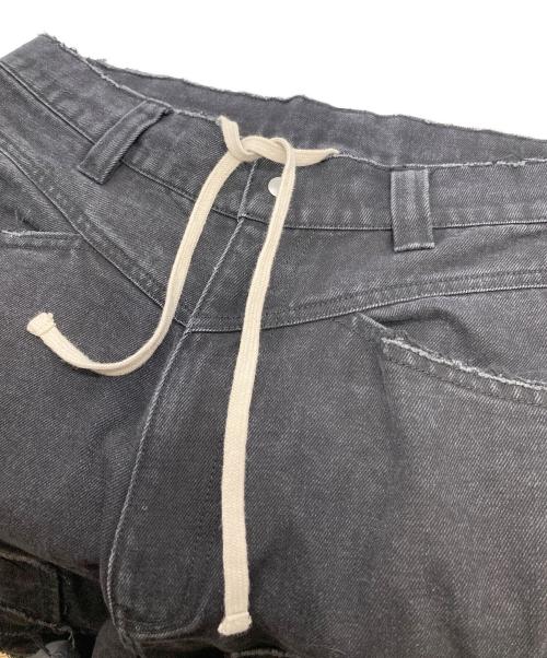 DANKE SCHON（ダンケ シェーン）Danke schon (ダンケ シェーン) PATCHWORK DENIM PANTS ブラック サイズ:Ｍの古着・服飾アイテム