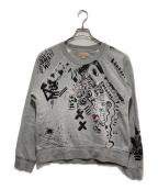 BURBERRY LONDONバーバリーロンドン）の古着「グラフィティスウェット」｜グレー
