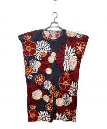 SOU・SOU（ソウソウ）の古着「KYOTO YUZENテキスタイルワンピース」｜ネイビー×レッド