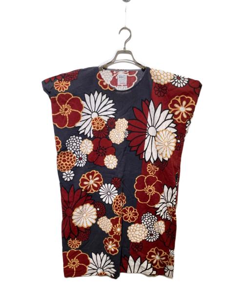 SOU・SOU（ソウソウ）SOU・SOU (ソウソウ) KYOTO YUZENテキスタイルワンピース ネイビー×レッド サイズ:Sの古着・服飾アイテム