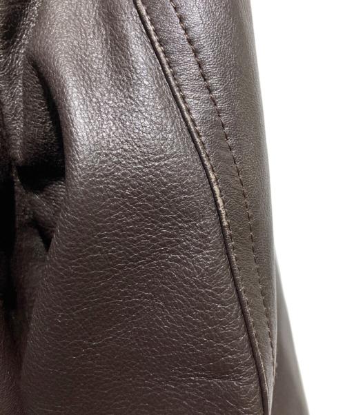 Paul Smith London（ポールスミスロンドン）Paul Smith London (ポールスミスロンドン) レザーダブルライダースジャケット ブラウン サイズ:Mの古着・服飾アイテム