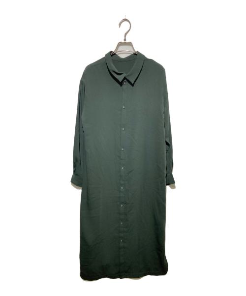 RIM.ARK（リムアーク）RIM.ARK (リムアーク) Back button long OP/シャツワンピース グリーン サイズ:36の古着・服飾アイテム