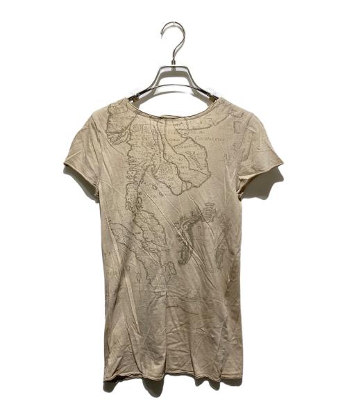 goa（ゴア）goa (ゴア) y2kテキストプリントTシャツ ベージュ サイズ:FREEの古着・服飾アイテム