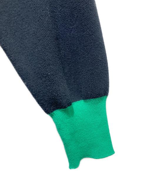 JOURNAL STANDARD relume（ジャーナルスタンダード レリューム）JOURNAL STANDARD relume (ジャーナルスタンダード レリューム) ダブルニットコントラストカーディガン ネイビー サイズ:FREEの古着・服飾アイテム