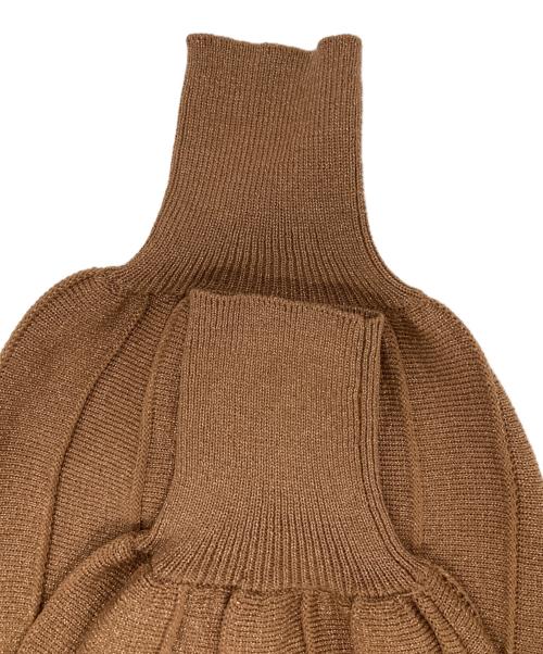 apart by（アパートバイ）apart by (アパートバイ) アイレットアミショートカーディガン ブラウン サイズ:FREEの古着・服飾アイテム