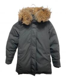 Pyrenex（ピレネックス）の古着「ダウンジャケット/ BORDEAUX FUR」｜ブラック