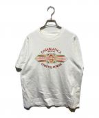 CASABLANCAカサブランカ）の古着「Unity Is Power Tシャツ」｜ホワイト