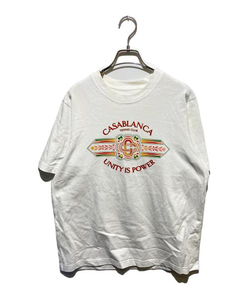 CASABLANCA（カサブランカ）CASABLANCA (カサブランカ) Unity Is Power Tシャツ ホワイト サイズ:不明の古着・服飾アイテム