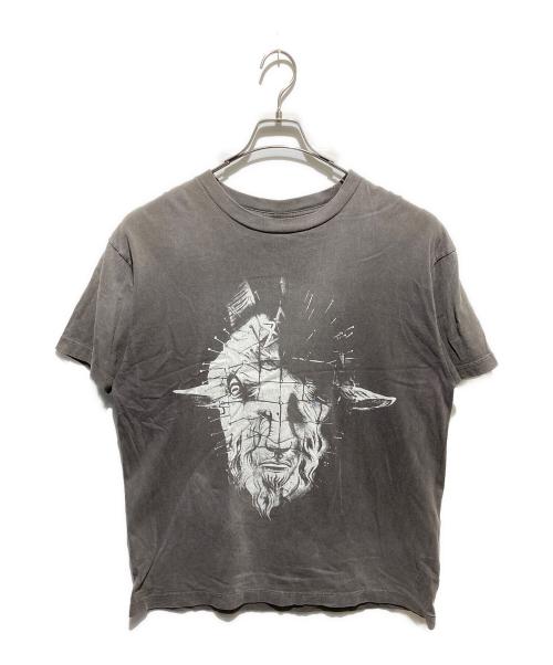 SAINT MICHAEL（セントマイケル）SAINT MICHAEL (セントマイケル) 22SS Tee Go To Hell tシャツ グレー サイズ:Lの古着・服飾アイテム