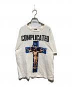 SAINT MICHAELセントマイケル）の古着「23AW KK/SS TEE / COMPLICATED / Tシャツ」｜ホワイト
