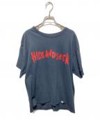 HIDE AND SEEKハイドアンドシーク）の古着「プリントTシャツ」｜ブラック