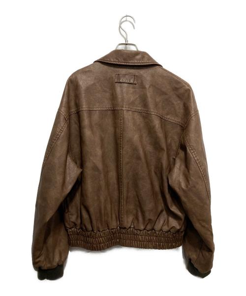 PERUSHU（ペルーシュ）Perushu (ペルーシュ) ビンテージライクフライトジャケット ブラウン サイズ:Mの古着・服飾アイテム