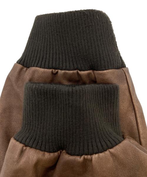 PERUSHU（ペルーシュ）Perushu (ペルーシュ) ビンテージライクフライトジャケット ブラウン サイズ:Mの古着・服飾アイテム