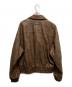 Perushu (ペルーシュ) ビンテージライクフライトジャケット ブラウン サイズ:M：8000円