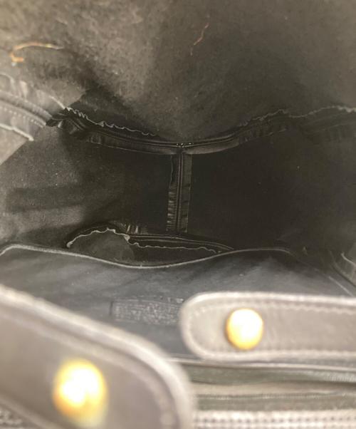 COACH（コーチ）COACH (コーチ) 【OLD】USA製レザーバックパック ブラックの古着・服飾アイテム