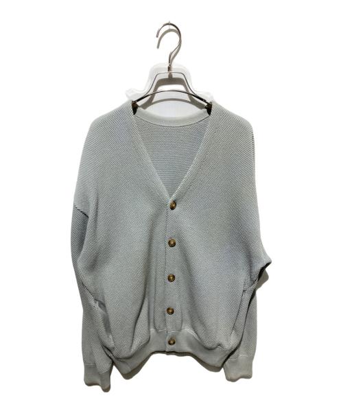 crepuscule（クレプスキュール）crepuscule (クレプスキュール) moss stich V/N cardigan ブルー サイズ:1の古着・服飾アイテム