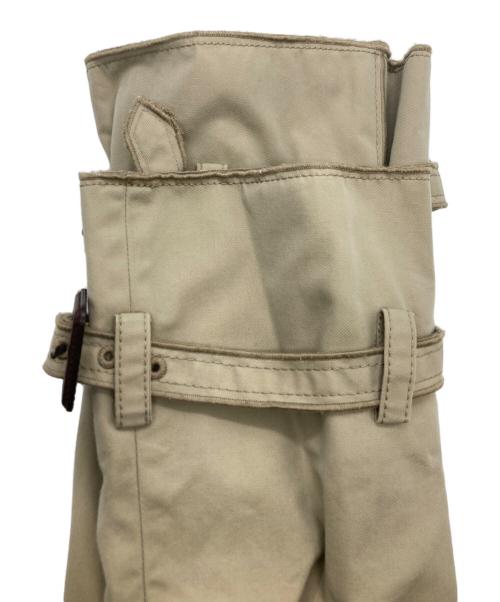 DOLCE & GABBANA（ドルチェ＆ガッバーナ）DOLCE & GABBANA (ドルチェ＆ガッバーナ) スタンドカラーデザインコート ベージュ サイズ:40の古着・服飾アイテム