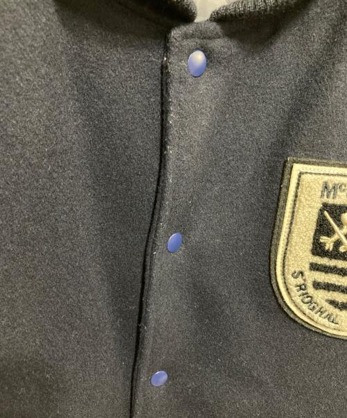 McGREGOR（マクレガー）McGREGOR (マクレガー) レザー切替アワードジャケット ベージュ×ネイビー サイズ:LLの古着・服飾アイテム