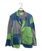 COMME des GARCONS SHIRTコムデギャルソンシャツ）の古着「04ss パッチワーク1Bコットンジャケット」｜マルチカラー