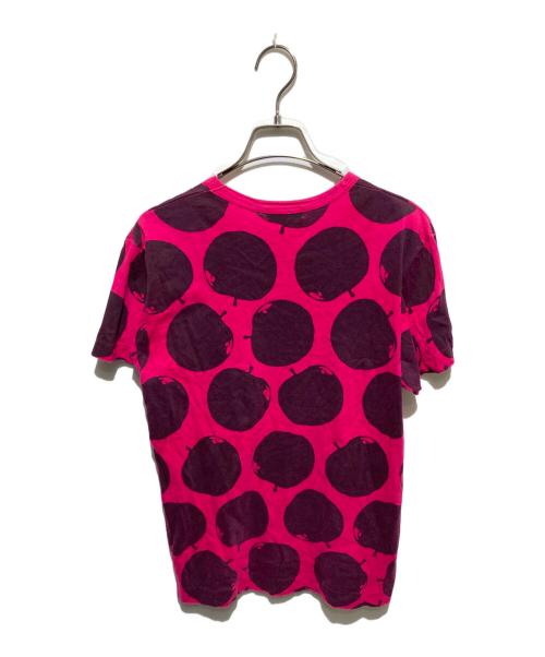 COMME des GARCONS HOMME PLUS（コムデギャルソンオムプリュス）COMME des GARCONS HOMME PLUS (コムデギャルソンオムプリュス) 01ss リンゴ柄サイドジップｔシャツ ピンク サイズ:不明の古着・服飾アイテム