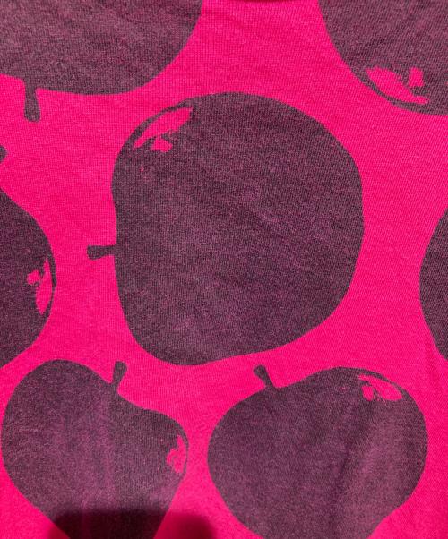 COMME des GARCONS HOMME PLUS（コムデギャルソンオムプリュス）COMME des GARCONS HOMME PLUS (コムデギャルソンオムプリュス) 01ss リンゴ柄サイドジップｔシャツ ピンク サイズ:不明の古着・服飾アイテム