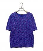 ISSEY MIYAKEイッセイミヤケ）の古着「総柄ｔシャツ」｜ネイビー