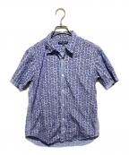 COMME des GARCONS HOMMEコムデギャルソン オム）の古着「総柄半袖シャツ」｜ブルー
