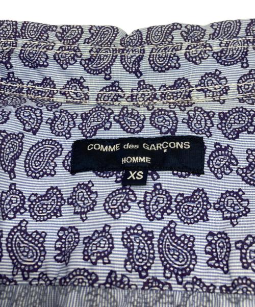 COMME des GARCONS HOMME（コムデギャルソン オム）COMME des GARCONS HOMME (コムデギャルソン オム) 総柄半袖シャツ ブルー サイズ:XSの古着・服飾アイテム