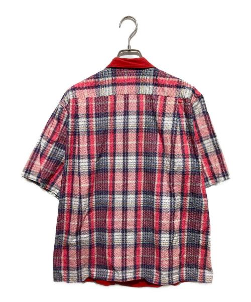 COMME des GARCONS HOMME（コムデギャルソン オム）COMME des GARCONS HOMME (コムデギャルソン オム) 田中オム 03ss オープンカラーシャツ レッド サイズ:不明の古着・服飾アイテム