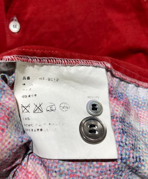 COMME des GARCONS HOMME（コムデギャルソン オム）COMME des GARCONS HOMME (コムデギャルソン オム) 田中オム 03ss オープンカラーシャツ レッド サイズ:不明の古着・服飾アイテム