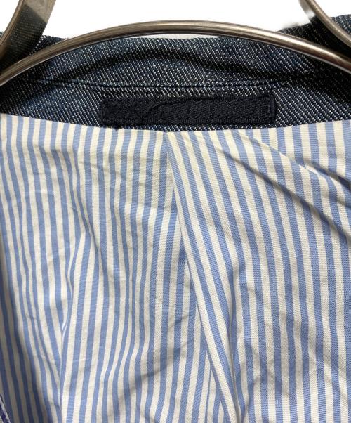 COMME des GARCONS HOMME（コムデギャルソン オム）COMME des GARCONS HOMME (コムデギャルソン オム) 07ss チェック切替テーラードジャケット ネイビー サイズ:SSの古着・服飾アイテム