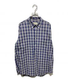 Eddie Bauer（エディーバウアー）の古着「90s チェックBDシャツ」｜ネイビー