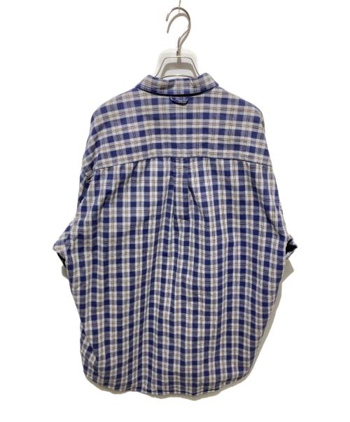 Eddie Bauer（エディーバウアー）Eddie Bauer (エディーバウアー) 90s チェックBDシャツ ネイビー サイズ:Lの古着・服飾アイテム
