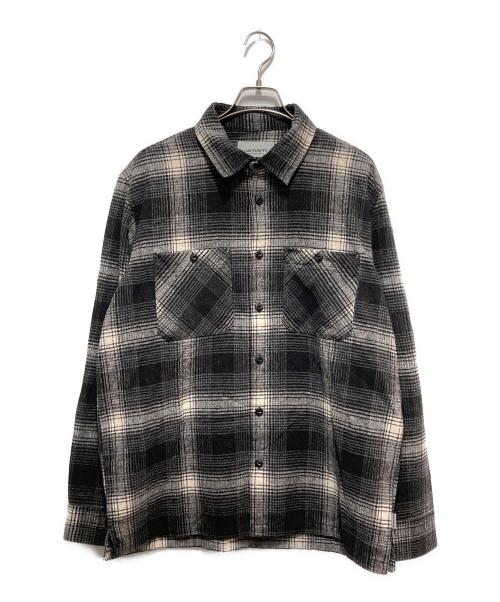 CarHartt（カーハート）CarHartt (カーハート) チェックシャツ/Nigel L/S Shirt ホワイト×ブラック サイズ:Ｌの古着・服飾アイテム