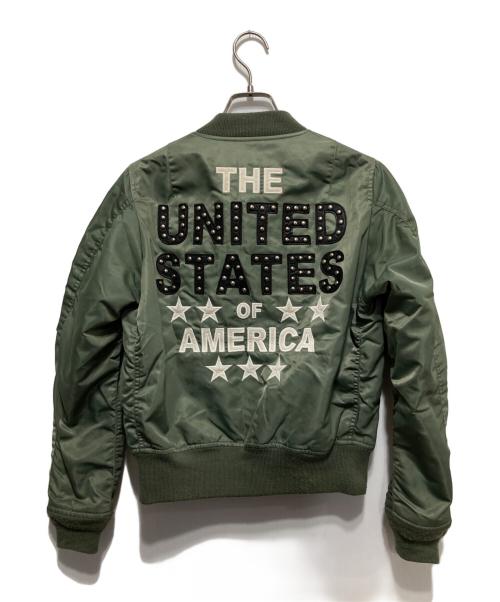 AVIREX（アヴィレックス）AVIREX (アヴィレックス) MA-1ジャケット グリーン サイズ:Ｍの古着・服飾アイテム