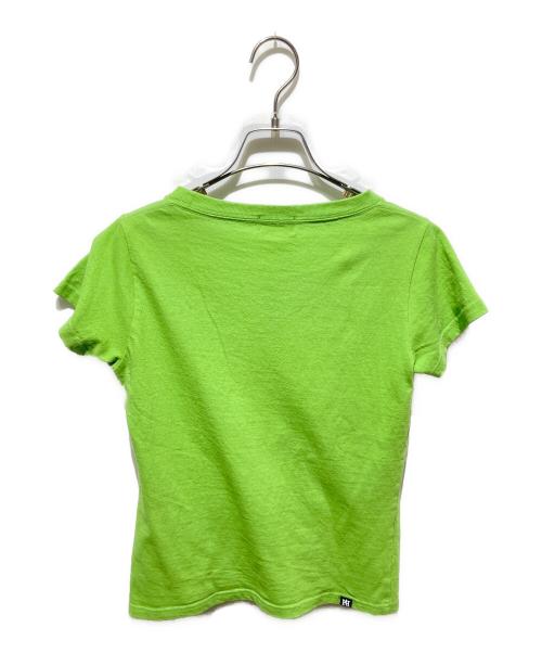 Hysteric Glamour（ヒステリックグラマー）Hysteric Glamour (ヒステリックグラマー) OVAL WOMAN LOGO チビTシャツ グリーン サイズ:FREEの古着・服飾アイテム