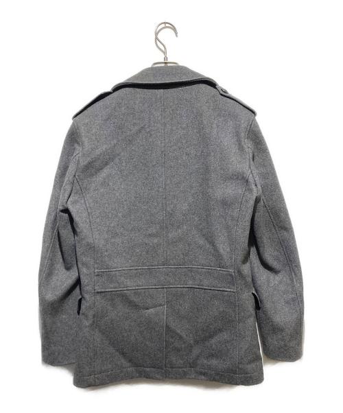 PAUL SMITH（ポールスミス）Paul Smith (ポールスミス) イカリボタン エポレット付き シングル ピーコート グレー サイズ:Mの古着・服飾アイテム