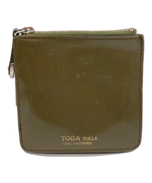 TOGA PULLA（トーガ プルラ）TOGA PULLA (トーガ プルラ) レザーショルダーウォレット グリーンの古着・服飾アイテム